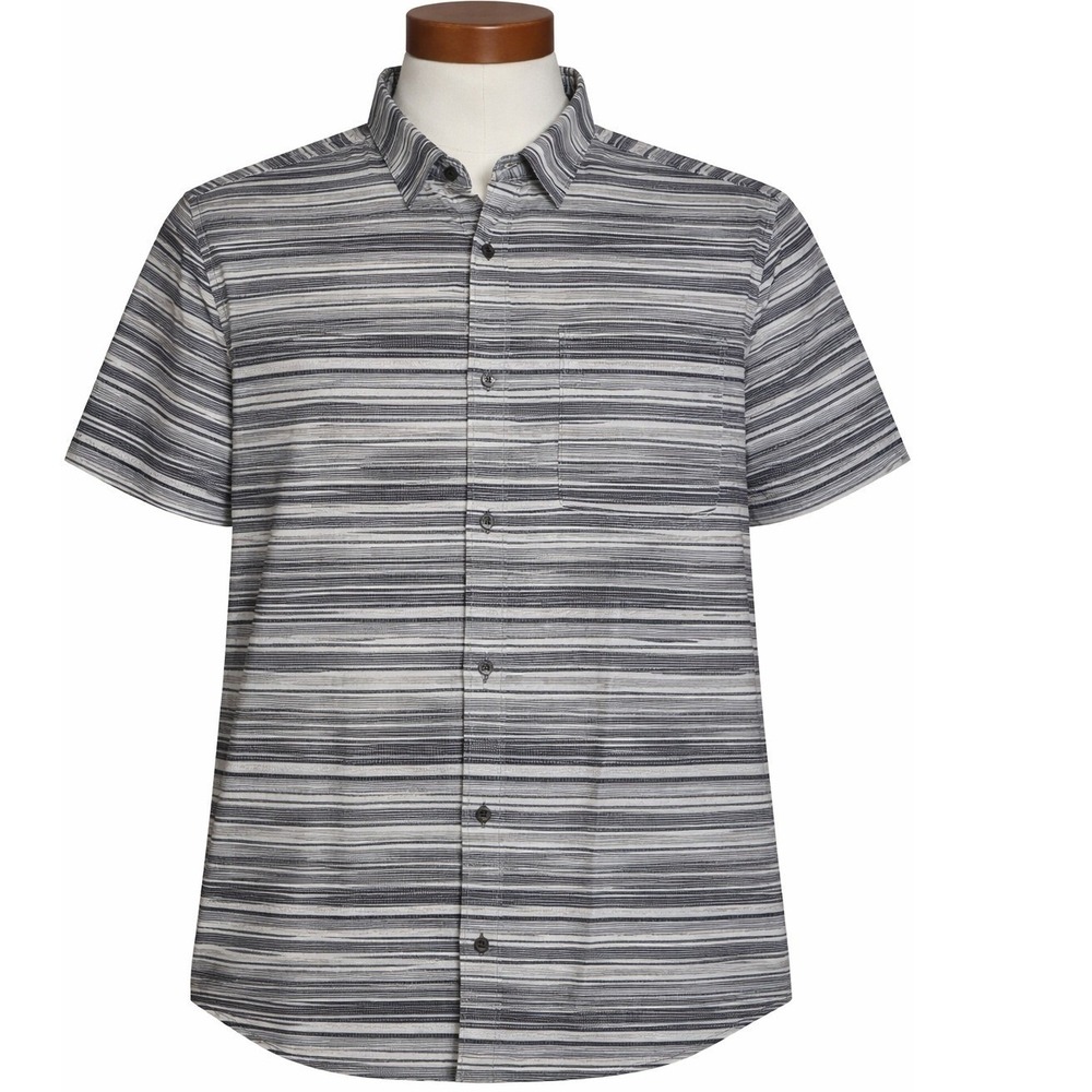 Tommy Bahama The‎ Bahama Coast XXL Grey Striped Button Down Shirt Island Zone